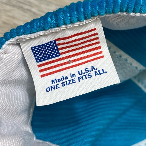 Ron Jon Surf Shop Corduroy Snapback Hat Vintage “The Original” NJ Blue - Picture 9 of 9